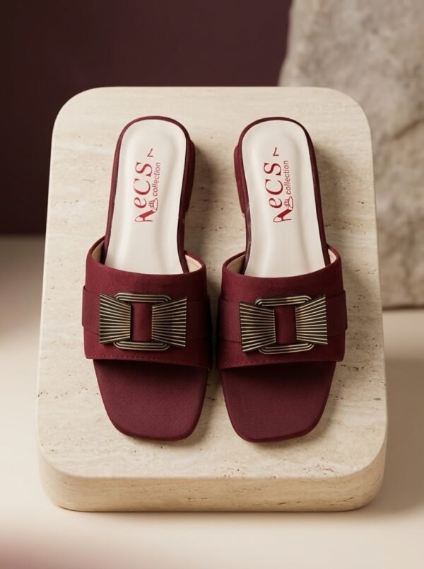 Elegant Block-Heel Slides