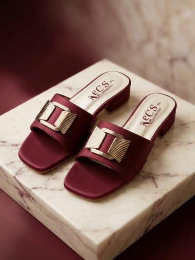 Elegant Block-Heel Slides