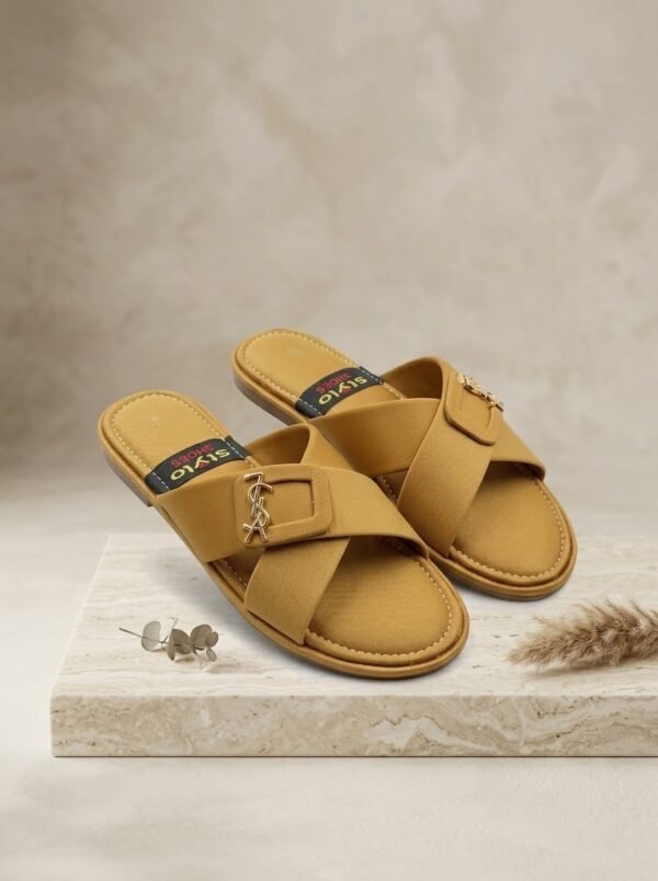 Mustard Comfort Slides